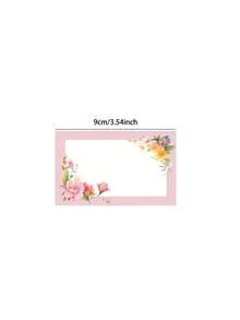 100张空白花卉贺卡、口袋卡、钱包卡、名片、白色卡片、无涂层卡、感谢卡、留言卡、书写卡、邮寄卡、小型企业用品、礼品标签、生日、特色商品、母亲节、婚礼、毕业典礼 - 彩色 - 查看 9