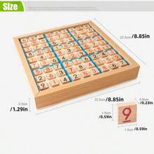 木制数独棋游戏,9格益智玩具,儿童桌面益智游戏(带题目) - 彩色 - 查看 7