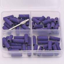 60 st 4 Grits med mini-dorn nagelkonst 3 mm mini-slipsandsringsband set elektrisk slipmaskin nagelsliphuvud nagel - Multifärgad - Visa 13