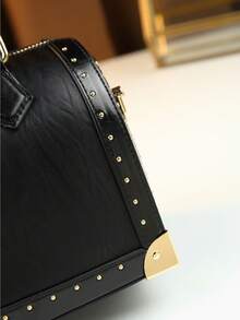Retro Women's Handbag, Fashion Rivet Studded Urban Versatile Boston Bag - Multicolor - View 12
