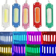 al por mayor 10 unids/lote 12Vódulos Led multicolores COB luz de fondo tienda impermeable IP65 decoraciones navideñas blanco cálido 9WR3 - Rosa - Ver 1