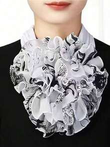 1pc Ladies' Colorful Versatile Fashion Head Scarf For Daily Wear Valentine's Day Valentines - trắng - Xem 4