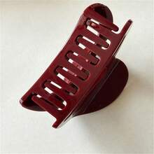 1pc French Retro Heart Hollow Hair Claw, High-End Hair Clip For Thick Hair, Hair Accessory Elegant Claw Clip Vacation Hair Clutch - Multicolor - View 10