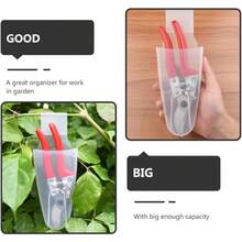 1 Piece Of 21.5*8.5cm Waist‑Mounted Pruning Shear Holster Made Of Durable Transparent PVC Material. Designed In A Practical Gardening Style, It Features A Card‑Insertion Waist‑Hanging Design And A Full‑Coverage Protective Structure - A - View 4