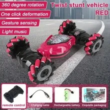 1pc Blue/Red RC Car, 4WD Gesture Control Stunt Car With Lights And Music - The Perfect Gift For Kids On Special Occasions. Gesture Control RC Car Toy With Smartwatch Gesture Sensor, 2.4GHz Remote Control Car With Lights And Music, 360° Drifting Off-Road RC Stunt Car - Color - View 12