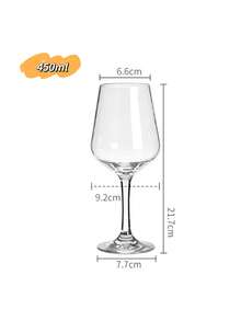 1pc Reusable Juice Glass, Thick Transparent Stemware, Milk Cup Set, Suitable For Party And Wedding Juice Cup - Clear - View 11