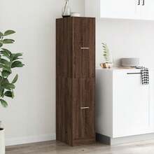 vidaXL Apothekerschrank Eichenoptik 30x41x144,5 Cm Holzmaterial - Yellow - View 4