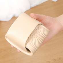 Unisex Foldable Slippers, Soft & Comfortable House Slippers, Casual Bathroom Slippers, Solid Color, Beige - Beige - View 11