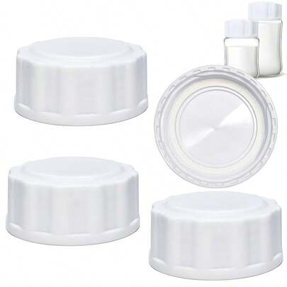 2pcs Reusable Bottle Caps With Soft Sealing Rings, Leak-Proof, Suitable For Travel Storage