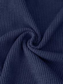 Men's Fashionable Zip-Up Cardigan Knit Sweater, Autumn/Winter - Navy Blue - View 7