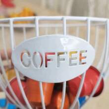 1pc Black Nordic Style Coffee Capsule Storage Rack, Luxury Home Snacks & Candy Organizer, Cafes & Bars Display - trắng - Xem 11