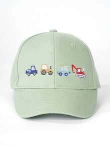 1顶适合3-8岁儿童的时尚春秋季防晒棒球帽，户外活动装饰。可调节防晒防紫外线棒球帽，适合2-3岁婴幼儿，男女皆宜。 - 豆綠 - 查看 2