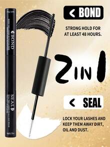 [6/3pcs Set, Black/White Glue + Tweezers + Lash Brush] 3pcs Set, Pink Glue - Non-Allergenic, Waterproof, Sweat-Proof, Gentle On Eyes, Suitable For Sports, Swimming, Surfing And Makeup. Swimming Essential. Streamlined Tubular Design, Durable PVC Material | 72-Hour Strong Hold, Latex-Free, Waterproof | Suitable For DIY Cluster Lashes, Homemade False Lashes Makeup Tools | Mixed With Black Lash Extension Glue - Black and White - View 4