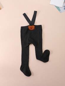 1件婴儿简约可爱卡通纯棉打底裤，适合婴儿日常穿着 - 彩色 - 查看 10