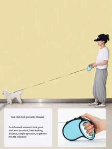 3 Meters Pet Retractable Leash, Automatic Dog Walking Lead For Small/Medium/Large Dogs, Cat Leash, Pet Supplies - Multicolor - View 6