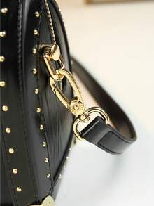 Retro Women's Handbag, Fashion Rivet Studded Urban Versatile Boston Bag - Multicolor - View 8