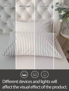 1 chiếc vỏ gối 100% cotton, vỏ gối cotton đã giặt, chất liệu tự nhiên, mềm mại và thoải mái, kiểu dáng phong bì, phù hợp cho nam, nữ, ký túc xá, phòng ngủ, trường học, phong cách tối giản. - Nhiều màu - Xem 4