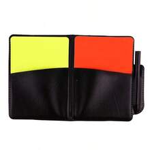 Red & Yellow Cards, Referee Football Match Equipment, Red & Yellow Card Record Book, Referee Whistle - Multicolor - View 5