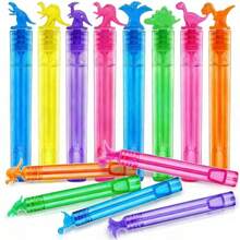 12/24pcs Colorful Mini Bubble Wands, Transparent Bubble Blowers For Outdoor, Friends Gathering, Party Supplies, Small Gifts (Random Style & Color) (Empty Bottle, No Bubble Solution) - Multicolor - View 4