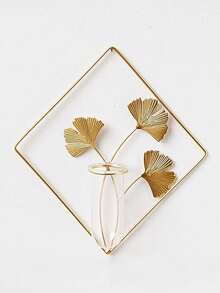 1 Stück Eisenvase, hochwertige Dekoration im Ins-Stil, hydroponischer Pflanzentopf, kreative Wanddekoration für Zuhause - mehrfarbig - Übersicht 8