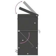 vidaXL Kaninchenfütterer Schwarz 12,5 X 12,5 X 25 Cm - 1L - Übersicht 10