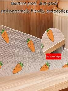 1pc Waterproof Drawer Liner Paper, Thickened Kitchen Cabinet Anti-Oil Anti-Moisture Sticker, Wardrobe Shoe Cabinet Dirt Protection Mat,Cute Stuff - A - View 4