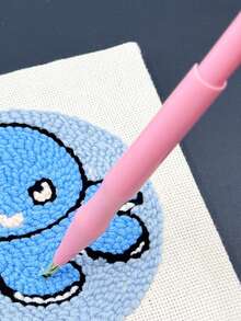 Embroidery Punch Needle Set, Punch Needle, Adjustable 4-Gear Pink/Blue Yarn Length Punch Needle, Adjustable Punch Pen DIY Tools - Four-position Adjustable Needle - View 3