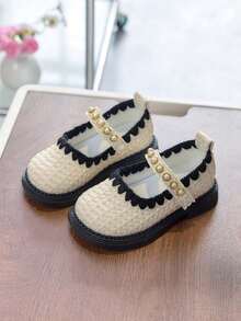 2026新款玛丽珍鞋，女童真皮鞋，乐福鞋，公主鞋，简约优雅鞋面，防滑鞋底 - 白色 - 查看 4