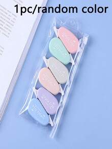 Set de 6 piezas o 1 pieza [Color aleatorio] Cinta correctora con impresión de letras, colores mixtos, cinta correctora portátil, adecuada para estudiantes y oficina, esencial para volver a la escuela - Multicolor - Ver 8