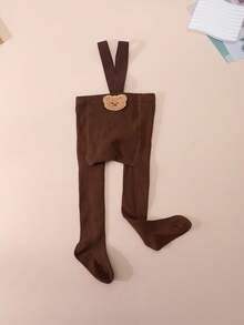 1件婴儿简约可爱卡通纯棉打底裤，适合婴儿日常穿着 - 彩色 - 查看 19