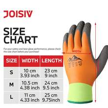 2 đôi găng tay mùa đông JOISIV unisex, lót lông cừu ấm áp, chống trơn trượt, thích hợp cho làm vườn, dọn tuyết, câu cá trên băng, leo núi, cắm trại và các hoạt động ngoài trời khác vào mùa đông để giữ ấm tay. - 2 cái - Xem 3