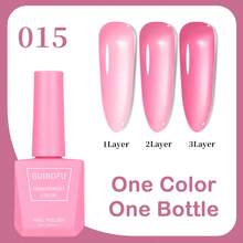 1 Bottle 15ml Milky Jelly Nude Color Gel Nail Polish, Transparent, Translucent Pink Gel Manicure Set, Suitable For Nail Salons And DIY Home Manicure, 58 Colors Gel Nail Polish Nails - Multicolor - View 16