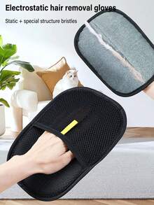 Pet Grooming Gloves Static Dedusting Brush Pet Hair Remover Brush Removing Dog Cat Hair From Sofa Carpet Clothes Tool Supplies - Multifunctional Hair Removal Gloves - View 9