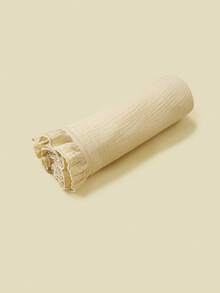 1条褶皱边棉纱婴儿襁褓毯，柔软透气，适合用作婴儿推车罩或襁褓，春夏款 - 彩色 - 查看 10