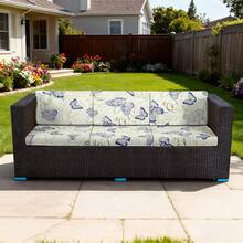 6pcs Printed Stretch Sofa Cushion Covers, Outdoor Patio Seat Cushion Protectors, Suitable For Modern Daily Use Indoors And Outdoors - nhiều màu - Xem 4