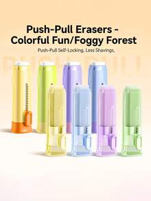 4个三角形推拉式橡皮擦 - 可伸缩弹出式无尘橡皮擦，擦除线条不留残胶，可爱创意便携文具 - 三角拉橡皮 - 查看 9