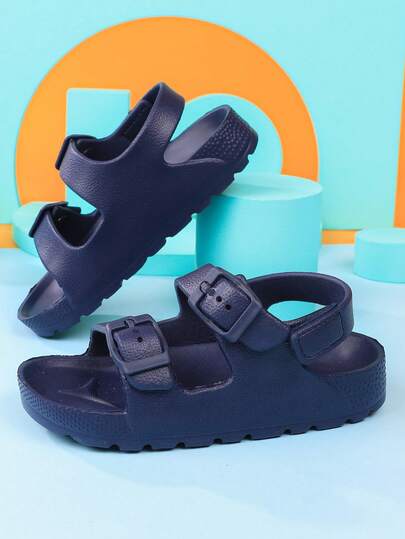 Summer Outdoor Strap Sandals For Boys & Girls, Lightweight Comfortable Open Toe Garden Shoes