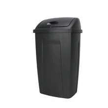Kitchen Must-Have: 13 Gallon Swing Top Trash Can In Black Color - Keeps Your Kitchen Tidy And Forgives You For Bending Over - Black - View 11