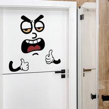1pc Creative Cartoon Thumbs Up Expression Wall Sticker, Hand Gesture Decal, Self-Adhesive Removable, Suitable For Kitchen Cabinets And Dining Area, Simple Line Thumbs Up Design, Instant Peel And Stick PVC Material, Creates A Modern Positive Home Atmosphere, Fun Kitchen Gift Idea, Brings Joy To Home Chefs - Creative Thumbs-up - View 1