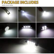 42 PCS LED para coche T10,Kit de Bombillas LED para Coche,Luces Interiores del Auto,utilizada para interiores de automóviles/domo de mapas interiores/maletero/luces de matrícula, etc. - 1 - Ver 2