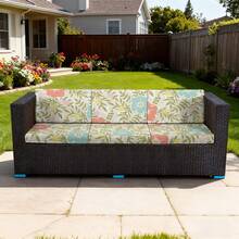 6件装弹性庭院靠垫套，适用于户外沙发靠垫更换、户外沙发套、庭院家具套，可机洗 - 多色 - 查看 8