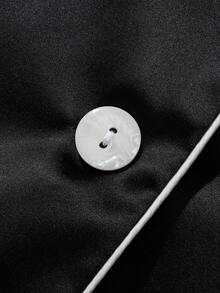 4pcs Women's Fashion Casual Pajama Set - Black - View 5