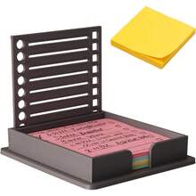 Sticky Notes Dispenser With Stencil & Drawing Template, Memo Pad Organizer For Office & Home Use - Default - View 8