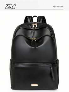 Waterproof Large Capacity Backpack, Fashionable & Versatile - Black - View 1