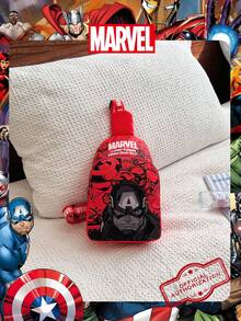 1 Túi đeo chéo chính hãng Marvel/Họa tiết Người Sắt, Túi đeo chéo thường ngày cho bé trai, Túi đeo ngực nhẹ có dây đeo điều chỉnh được, Ví đựng tiền xu hoạt hình, Lý tưởng cho bé trai, người hâm mộ trẻ tuổi, học sinh, Hoàn hảo cho việc đi học hàng ngày, vui chơi ngoài trời, tham quan công viên giải trí, các chuyến đi nghỉ mát, Tiện lợi để đựng đồ ăn nhẹ. - Nhiều màu - Xem 15