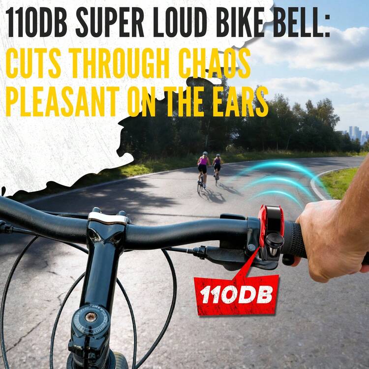 Timbre de bicicleta Campana de bicicleta Mini de aluminio - Super fuerte y ultra fuerte, timbre de bicicleta mejorado para MTB, bicicleta de carretera y ebike - Se ajusta a manillares de 19-25.4 mm, campana perfecta para bicicleta de montaña - Verde - Añade 3
