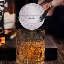 Large Silicone Ice Cube Tray, Includes 3 Large Square Ice Cube Molds And 3 Round Golf Ball Shaped Ice Cube Molds, With Funnel For Easy Water Filling, 6 Fun Shaped Ice Cube Molds In Total - Multicolor - View 6