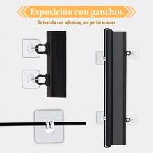 Puerta De  Retráctil Para Bebés Expandible 78x130cm - Negro014 - Ver 9