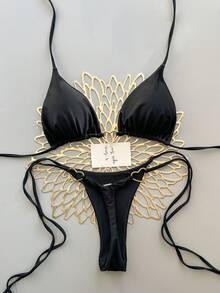 Women Bikini Sets - Black - View 2