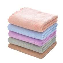 Cute Bear & Flower Embossed Bath Towel - Soft Absorbent Coral Fleece Face Towel, Adult Hand Towel, Double-Layer Gauze Small Towel, Ultra-Soft Washcloth, Suitable For Bathroom & Cleaning, Premium Gift Towel, SPA Towel, Face Towel, Towel, Luxury Bath Towel, Wedding Season Gift, Mother's Day Gift, Father's Day Gift, Gift For Family And Friends - Multicolor - View 9